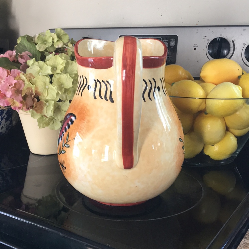 Country Kitchen Ceramic Rooster Pitcher / Milk Jug - Picture 6 of 11